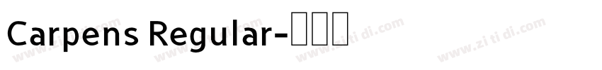 Carpens Regular字体转换